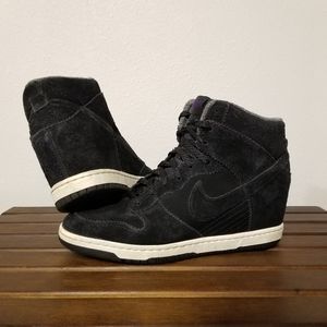 black nike wedges